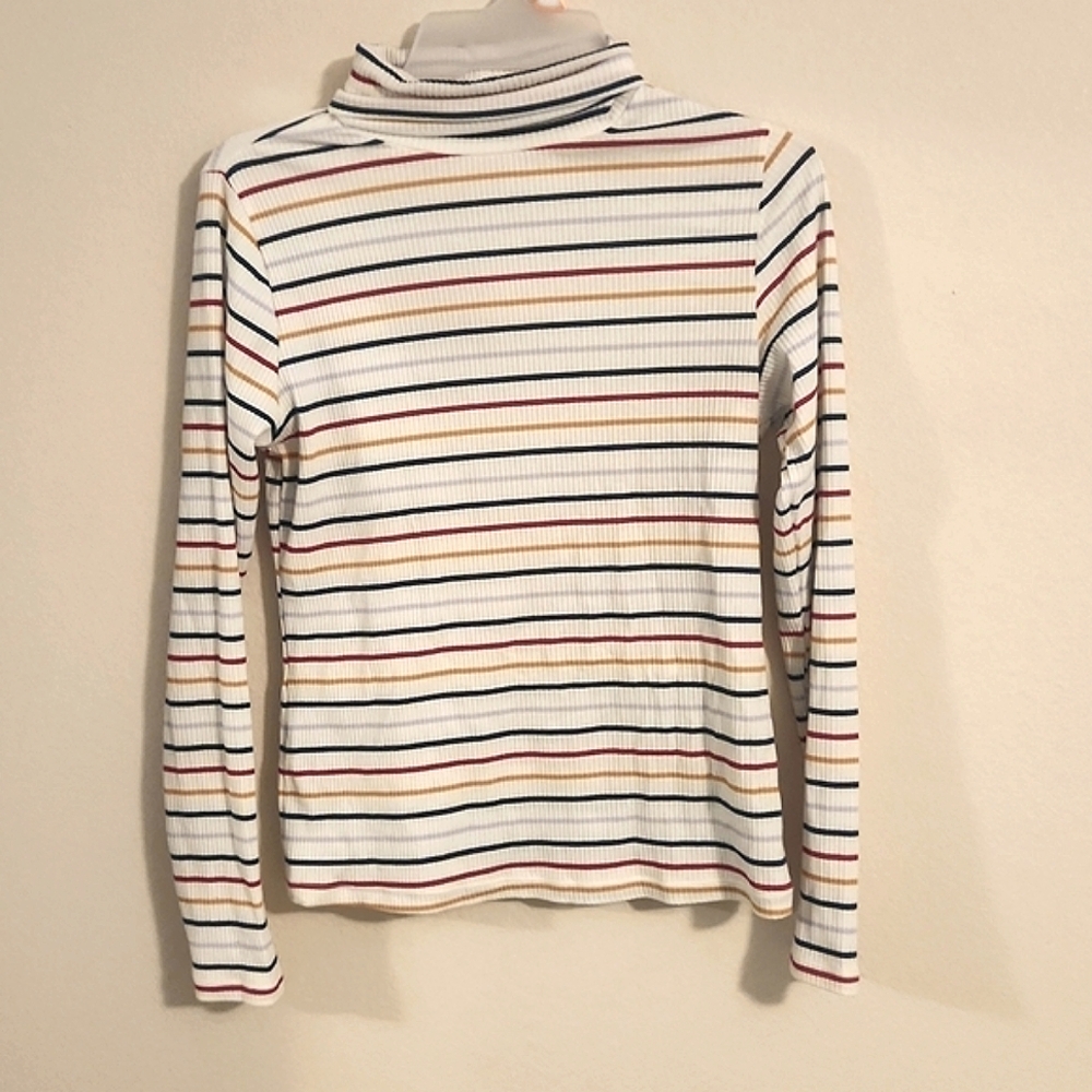 Old Navy Multicolored Striped Turtleneck Size S